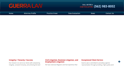 Desktop Screenshot of guerra-law.com