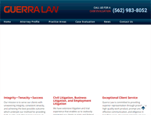 Tablet Screenshot of guerra-law.com